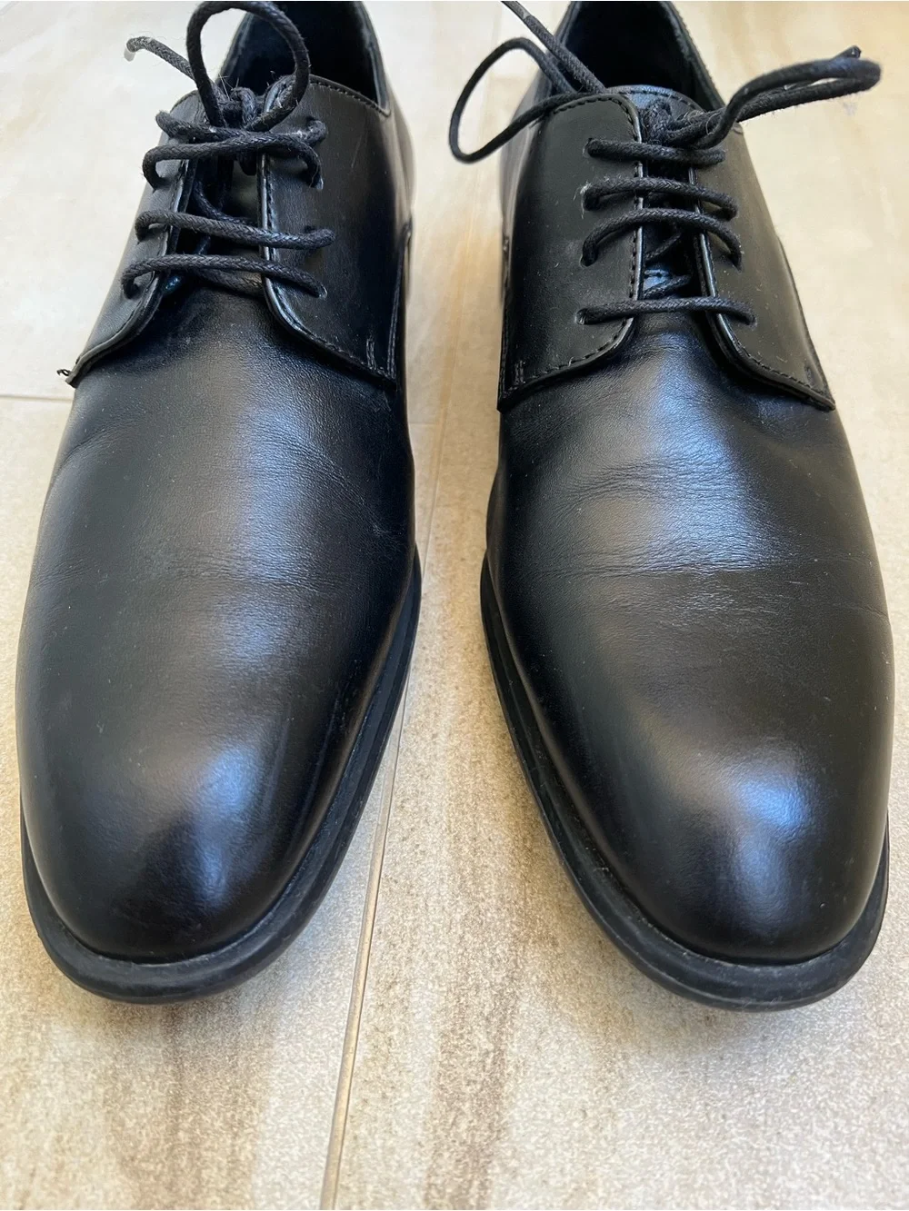 Nordstrom Men’s Black Leather Oxford Dress Shoes - Ortholite 9
